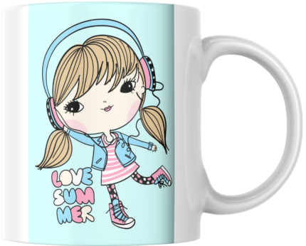 Printed Ceramic Mug | Coffee Mug | Tea Mug | Milk Mug | Designer Mug | 330 ml, Microwave & Dishwasher Safe | Mug for Kids | Mug for Friend, Birthday Gift