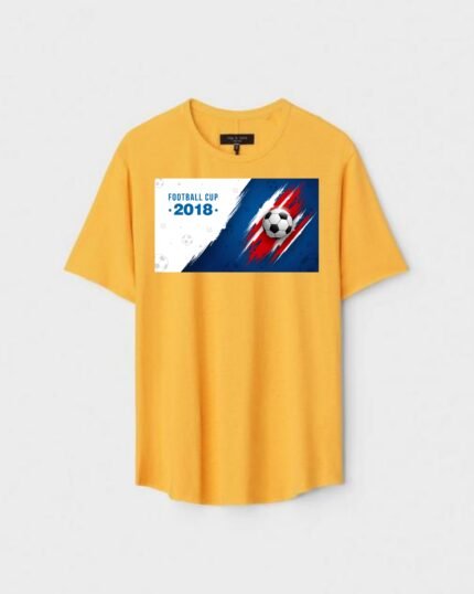 Unisex Designer Premium Quality Printed T-Shirt For Boys And Girls :: Cloth type : Cotton - Colour :: Yellow