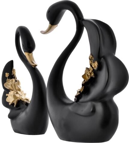 Swan Pair Sculpture for Home Decor Showpiece Figurine